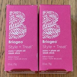 2x Briogeo Style + Treat™ Hair Styling Sleek Stick - 0.5 oz / 15g - NEW IN BOX